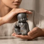 Ksitigarbha Iron & Resin Buddha Statue – Inner Peace & Spiritual Protection-1