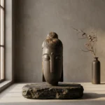 Natural Rust Iron & Resin Buddha Head – Inner Peace, Spiritual Serenity & Timeless Zen-3