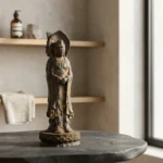 Natural Rust Iron Resin Guanyin Statue – Serenity, Protection & Inner Peace-2