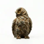 Natural Rust Iron & Resin Owl Figurine for Timeless Wisdom & Scholarly Elegance