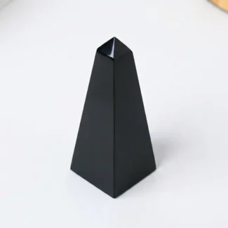 Obsidian Crystal Tower – Protection, Spiritual Shield & Energy Cleansing