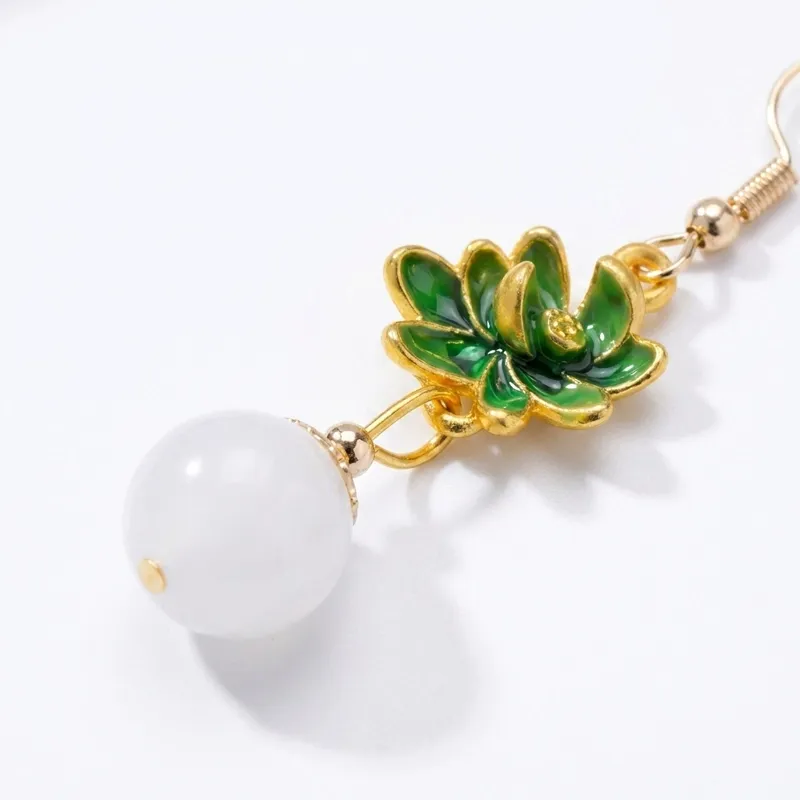 White Chalcedony Earrings – Inner Peace, Protection & Serenity-2