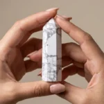 White Turquoise Crystal Wand for Stress Relief & Inner Calm-1